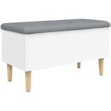  Klupa za pohranu bijela 82x42x46 cm od konstruiranog drva | shoptok.hr