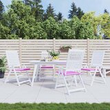  Jastuci za vrtne stolice 4 kom ružičasti 50x50x4 cm od tkanine | shoptok.hr