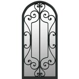  Vrtno ogledalo crno 100 x 45 cm željezno za vanjsku upotrebu | shoptok.hr
