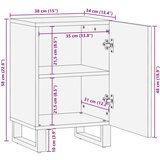 vidaXL Kopalniška omarica 38x34x58 cm trden akacijev les | Shoptok.si