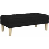  Klupa s jastukom Crna 113 x 57 x 39 cm tkanina | Eponuda.com