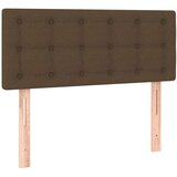  S oprugama i madracem tamnosmeđi 90 x 200 cm od tkanine | shoptok.hr