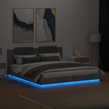  Okvir kreveta s uzglavljem LED siva boja betona 180 x 200 cm | shoptok.hr