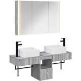 Set ormarića za kupaonicu 4 pcs Siva Sonoma Cene