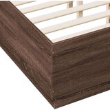  Okvir za krevet s LED svjetlima boja hrasta 140 x 190 cm drveni | shoptok.hr