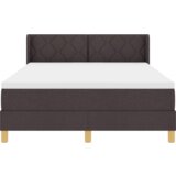  Postelja z vzmetnico Temno rjava 200 x 160 cm Poliester, (5000127667) | Shoptok.si