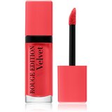 Bourjois Rouge Edition Velvet dolgoobstojna mat šminka 7,7 ml odtenek 04 Peach Club za ženske | Shoptok.si
