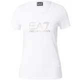 Ea7 Emporio Armani Majica zlatna / bijela
