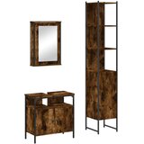  3-dijelni set kupaonskog namještaja boja hrasta drveni | shoptok.hr