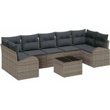  Sjedeća garnitura za vrt 8 pcs Siva 289 x 124 x 69 cm poliratan | shoptok.hr