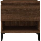 vidaXL Bočni stolić smeđa boja hrasta 50x46x50 cm konstruirano drvo | shoptok.hr