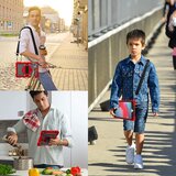 NIKCORP Ovitek za iPad Mini 5/4 7.9 s stojalom, ročajem in naramnim trakom, trislojna zaščita proti udarcem, rdeče barve, (5000138997) | Shoptok.si
