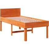  Okvir kreveta bez madraca voštano smeđi 75 x 190 cm od borovine | shoptok.hr