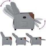  Naslonjač od tkanine svjetlosivi | shoptok.hr