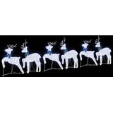 LED Riječni jeleni 6 pcs Bijelo tkanina | shoptok.hr