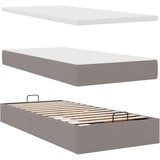  Otomanski krevet s madracem smeđesivi 100x200 cm tkanine | shoptok.hr