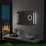 vidaXL kupaonsko LED zidno ogledalo sa senzorom na dodir 100 x 60 cm | shoptok.hr