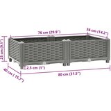  Povišena gredica 80 x 40 x 23 cm od polipropilena | shoptok.hr