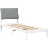  Okvir za krevet s uzglavljem Bijelo 80 x 200 cm tkanina | shoptok.hr