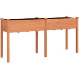 Maison Chic Cvetlično korito - Cvetlični Lonec s podlogo rjave barve 161x45x76 cm trden les jelke, (21789644) Cene