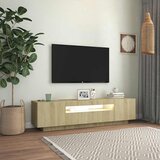 TV ormarić s LED svjetlima boja hrasta sonome 160 x 35 x 40 cm | shoptok.hr