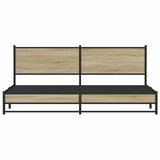  Metalni okvir kreveta bez madraca boja hrasta sonome 193x203 cm | Eponuda.com