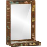  Ogledalo za kopalnico Rjava 50 x 22 x 70 cm Reclaimed Trdo Les, (5000043451) | Shoptok.si