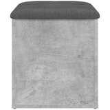  Klupa za pohranu siva boja betona 42x42x45 cm konstruirano drvo | shoptok.hr