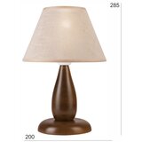  Stona lampa PERA 1xE27/60W/230V tamno braon/bukva | Eponuda.com