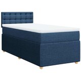 Maison Chic Box spring postelja - Vzmetna postelja z vzmetnico modra 80x200 cm blago SL17554, (21884161) Cene
