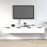 vidaXL Stenska omarica 2 kosa bela 68x30x20 cm konstruiran les Cene