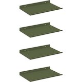  Polica na zidu Zidne 4 pcs Maslinasto zelena 30 x 18 x 2 5 cm - Maslinovo zelena 30 x 18 cm 4 | shoptok.hr