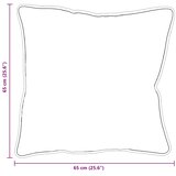  Jastuk 2 pcs Bijelo 65 x 65 x 20 cm Pamuk i poliester | shoptok.hr