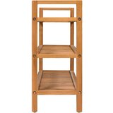 vidaXL Stojalo za čevlje s 3 policami 100x27x60 cm trdna hrastovina | Shoptok.si