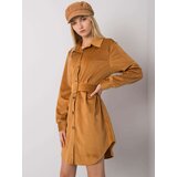 Italy Moda Dress-DHJ-SK-10333.12P-camel | Shoptok.si