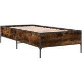  Okvir za krevet boja hrasta 90x200 cm konstruirano drvo i metal | shoptok.hr