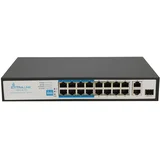 PoE Switch VIRTUS V3 16x 100Mb /s PoE /PoE+, 2x Gigabit RJ45 + 1x SFP, 150W