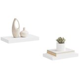  Plutajuće zidne police 2 kom bijele 40 x 23 x 3,8 cm MDF | Eponuda.ba