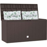 vidaXL Vrtna škatla za shranjevanje rjava 114x47x60 cm, (20579940) | Shoptok.si