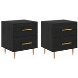  Noćni ormar s ladicama 2 pcs Crni hrast 40 x 35 x 47,5 cm | Eponuda.com