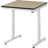 RAU Delovna miza z električno nastavitvijo višine, MDF-plošča, nosilnost 150 kg, ŠxG 750 x 800 mm | Shoptok.si