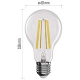  LED žarnica Filament A60 / E27 / 11W (100W) / 1521 lm / toplo bela | Shoptok.si