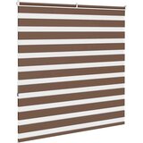vidaXL Zebra senčilo rjave 150x150 cm tkanina širina 145,9cm poliester | Shoptok.si