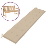 vidaXL Blazina za vrtno klop bež 200x50x3 cm Cene