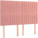  Box spring s madracem LED ružičasti 140x200cm baršunasti | shoptok.hr