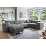 Miuform Siva sklopiva/s prostorom za odlaganje kutna garnitura (s desnim kutom/u obliku slova "U") Classy Sophie – | shoptok.hr