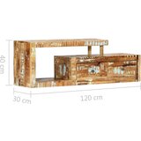 TV ormarić od masivnog obnovljenog drva 120 x 30 x 40 cm | shoptok.hr