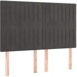  Okvir za krevet bez madraca tamnosivi 140 x 190 cm baršunasti | shoptok.hr
