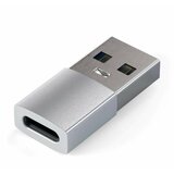 Satechi aluminum type-a to type-c adapter - silver Cene