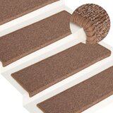  Tepisi za stepenice 15 kom 65x21x4 cm smeđi Cijene